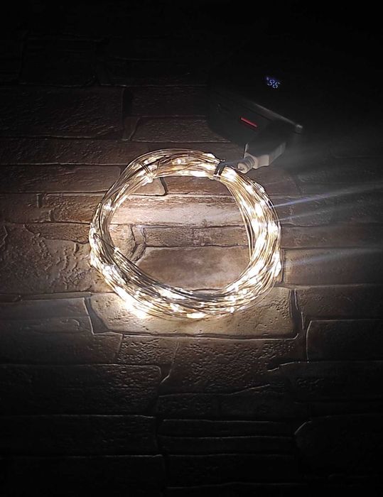 Новорічна гірлянда Роса 20 метрів / ЮСБ / USB