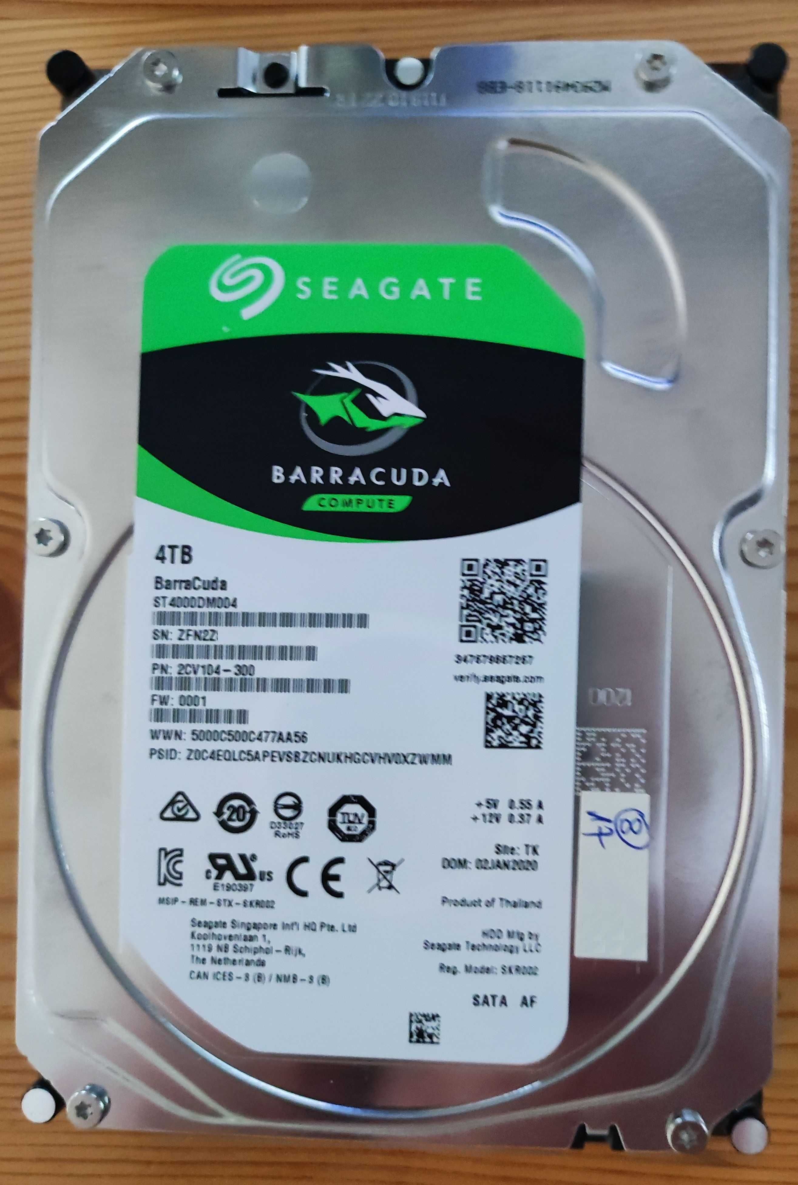 Dysk Seagate BARRACUDA 4TB 5400obr. 256MB