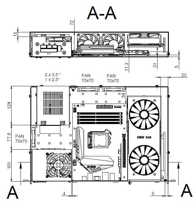 Wyprzedaż - obudowa do szafy RACK 19 cali - R-CASE 3, mATX 2U 2x 3.5"
