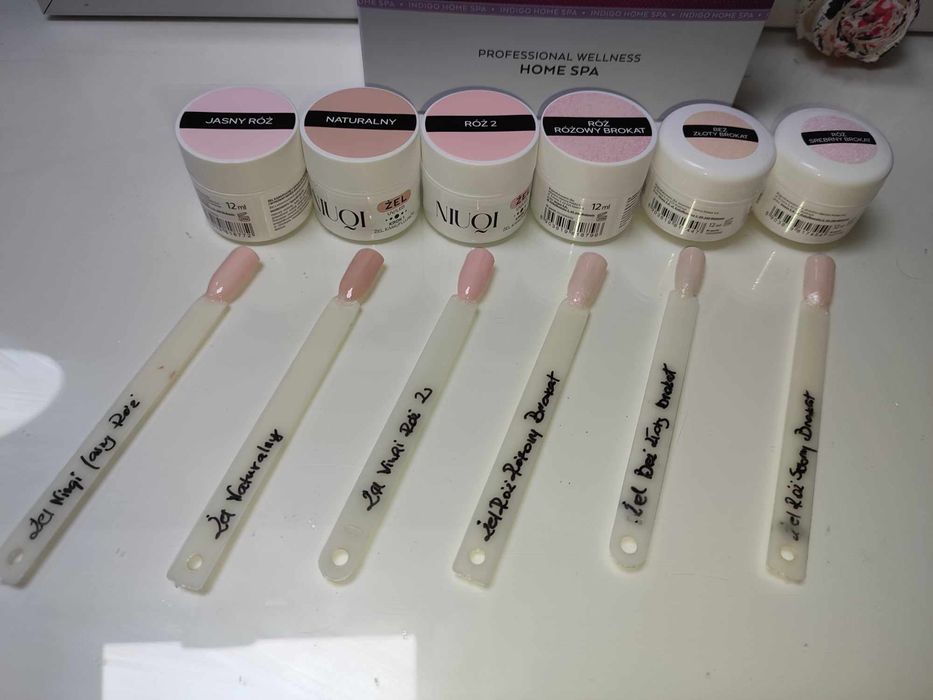 Wysyłka 1zl Niuqi NOWY kamuflujący hybrydowy żel kauczukowy do paznokc