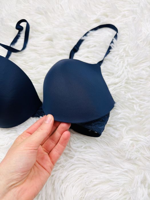 Biustonosz usztywniany 70C granatowy