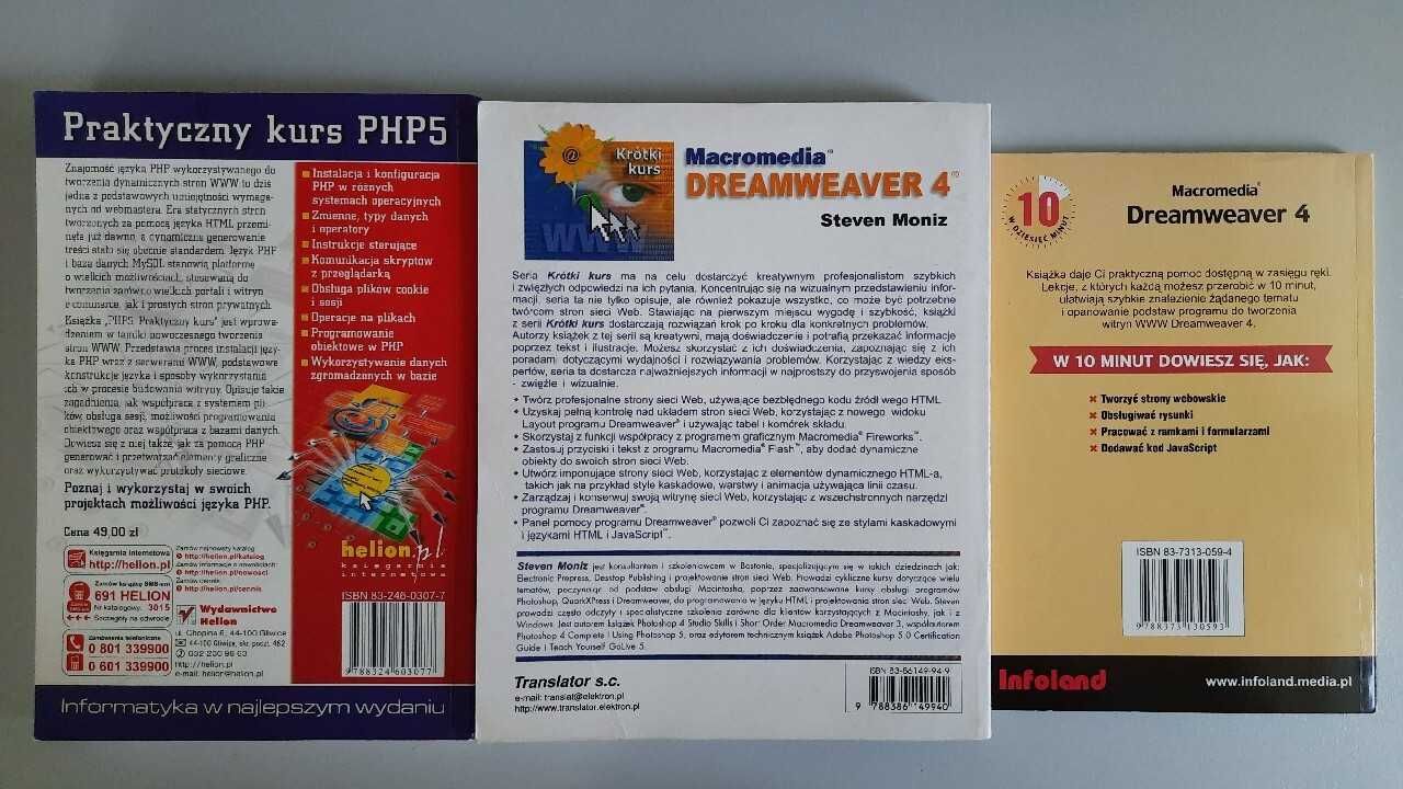 Macromedia Dreamweaver 4 + Praktyczny kurs PHP 5