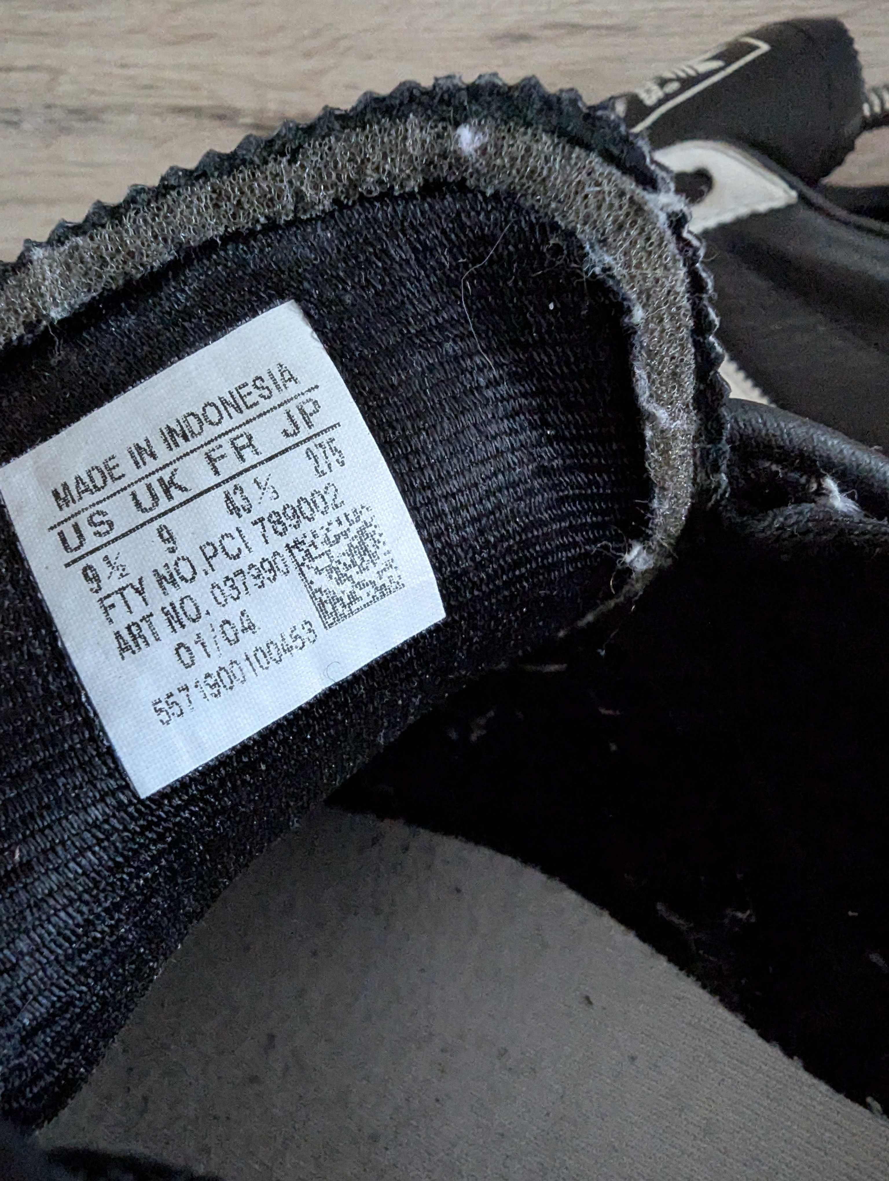 Мужские черные кожаные кроссовки Adidas Rio Grande винтаж 43 р 27.5 см
