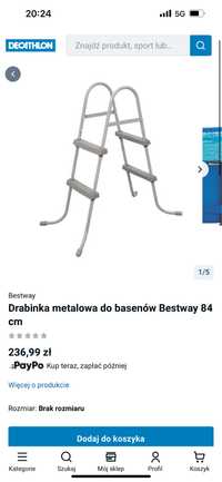 Drabinkq do basenu 84cm