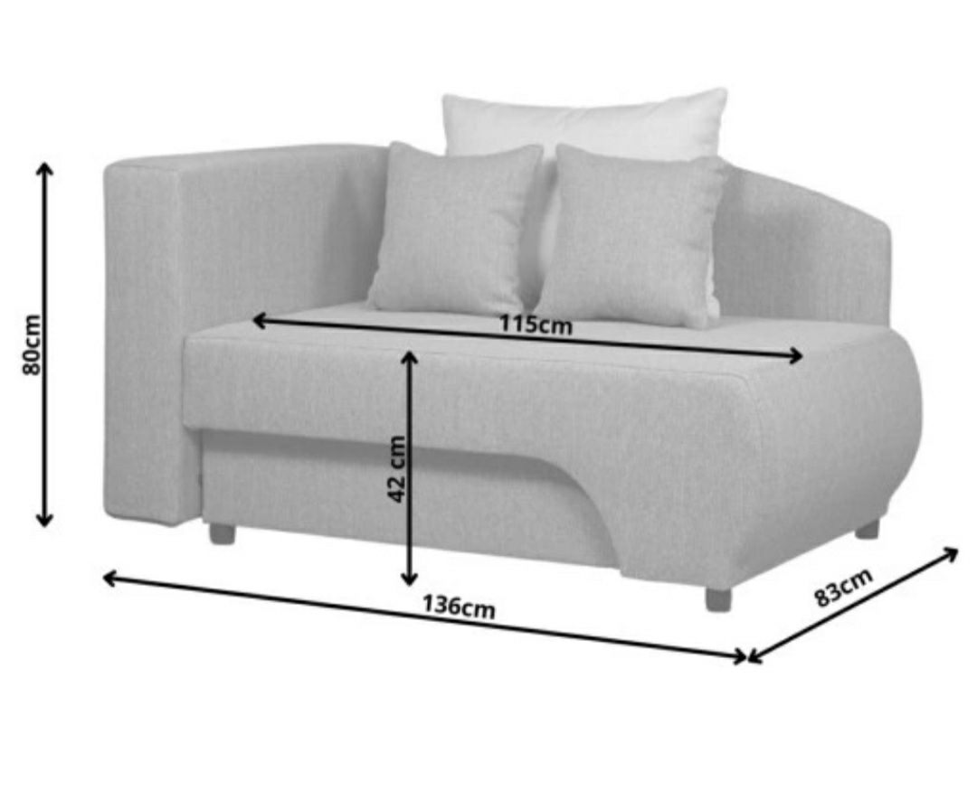 Sofa mini z funkcją spania