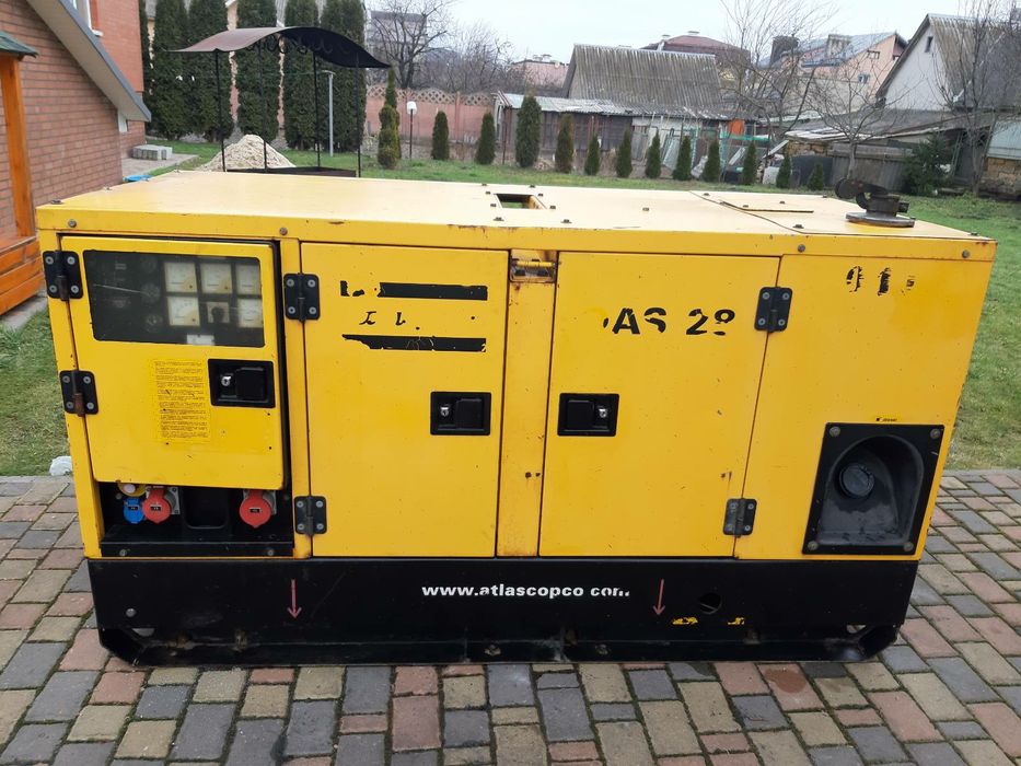 Генератор 35 kw atlas copco двигун YANMAR 30 kw