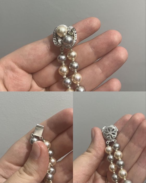 Рідкісне вінтажне перлинне намисто та браслет majorica, набір, лот