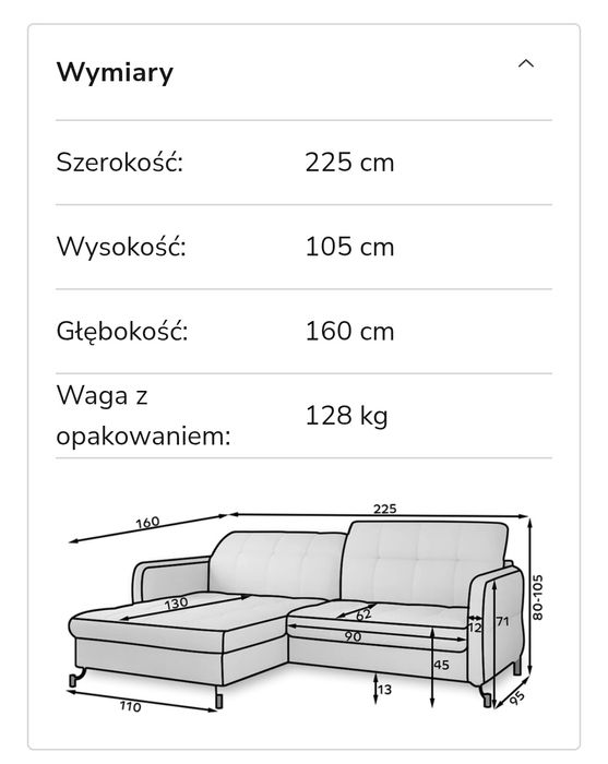 Narożnik ELTAP LORELLE - z funkcją spania