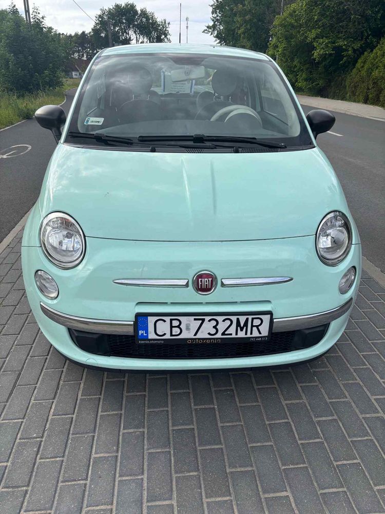 Fiat 500 kolor miętowy, wyjątkowy