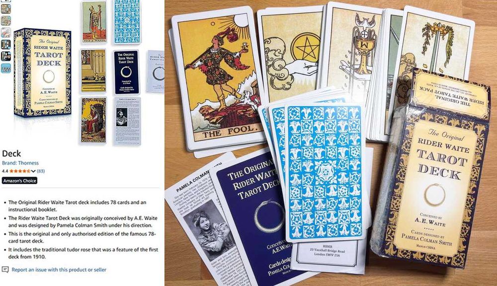 Original Rider Waite Tarot Оригінальне таро 12 х 7 см, нова