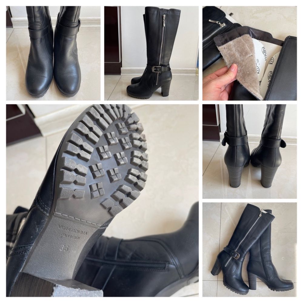 Жіноче взуття: чоботи, туфлі р.35-37