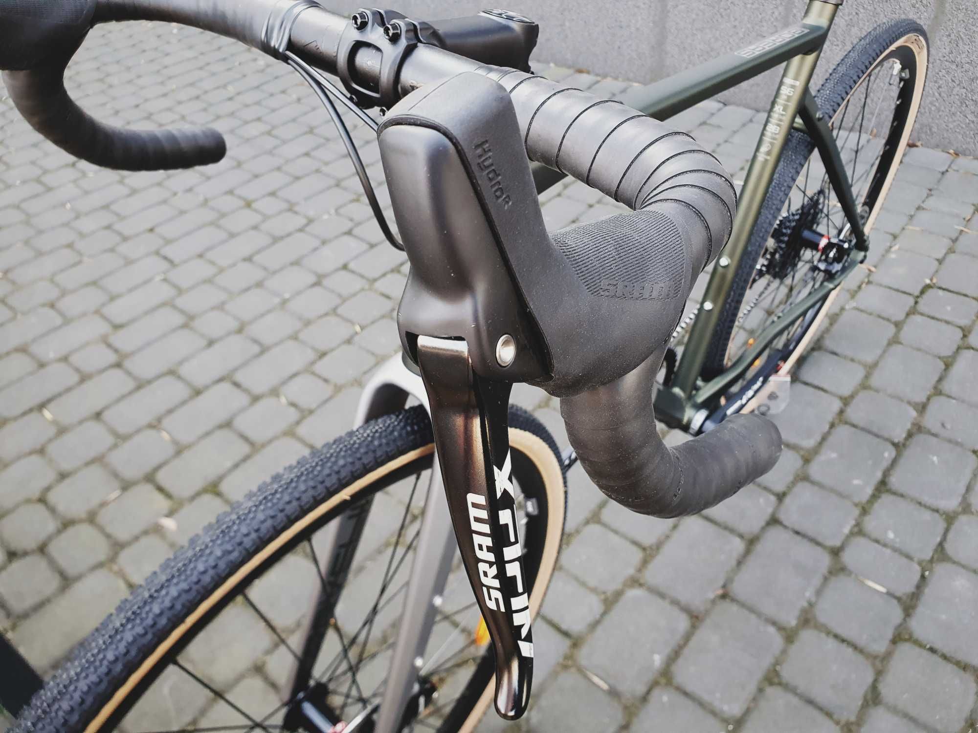 Romet Boreas 2, zielono-grafitowy, rozm. 52, 54, gravel, sram apex