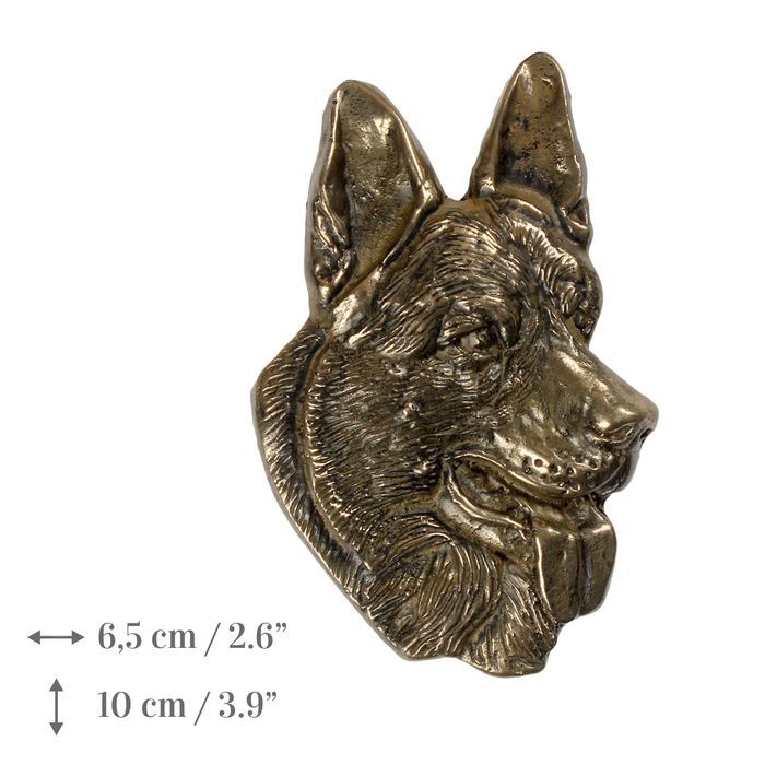 Owczarek niemiecki plakietka z zimnego brązu Art-Dog