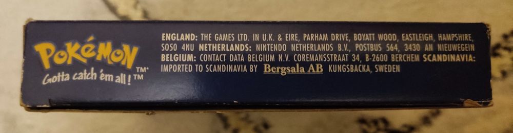 Pokémon Blue/Azul (Caixa e Manual)