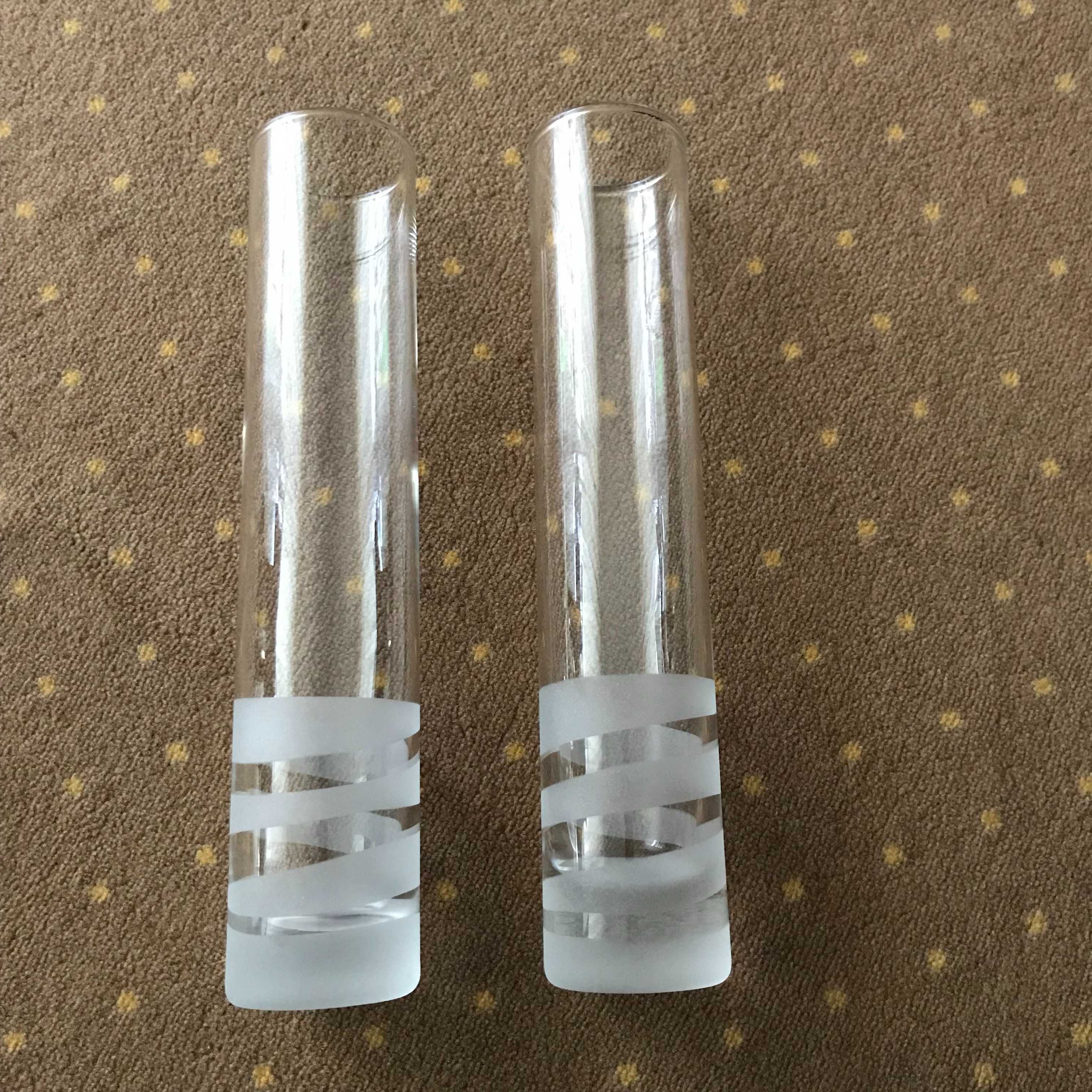 Szklany wazon cylinder bezbarwny 30 x 6 cm