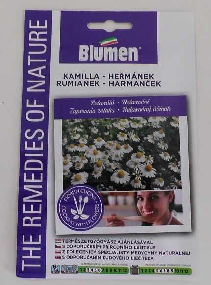 Nasiona BLUMEN najwyższej jakości Kapary Stewia Nagietek Rumianek