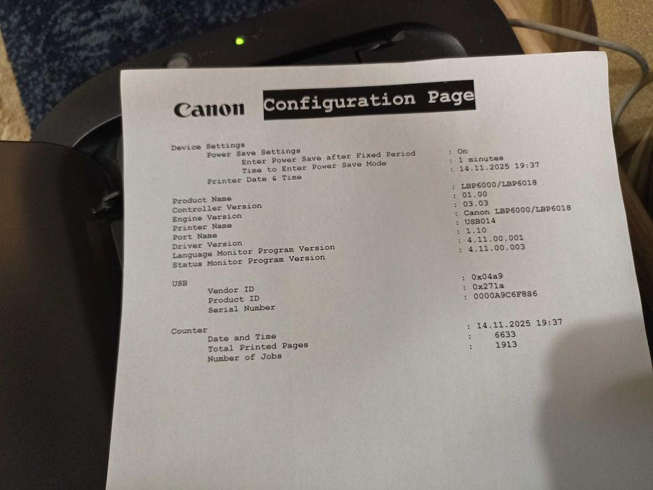 Лазерный принтер Canon lbp 6000(lbp 6020 6030)