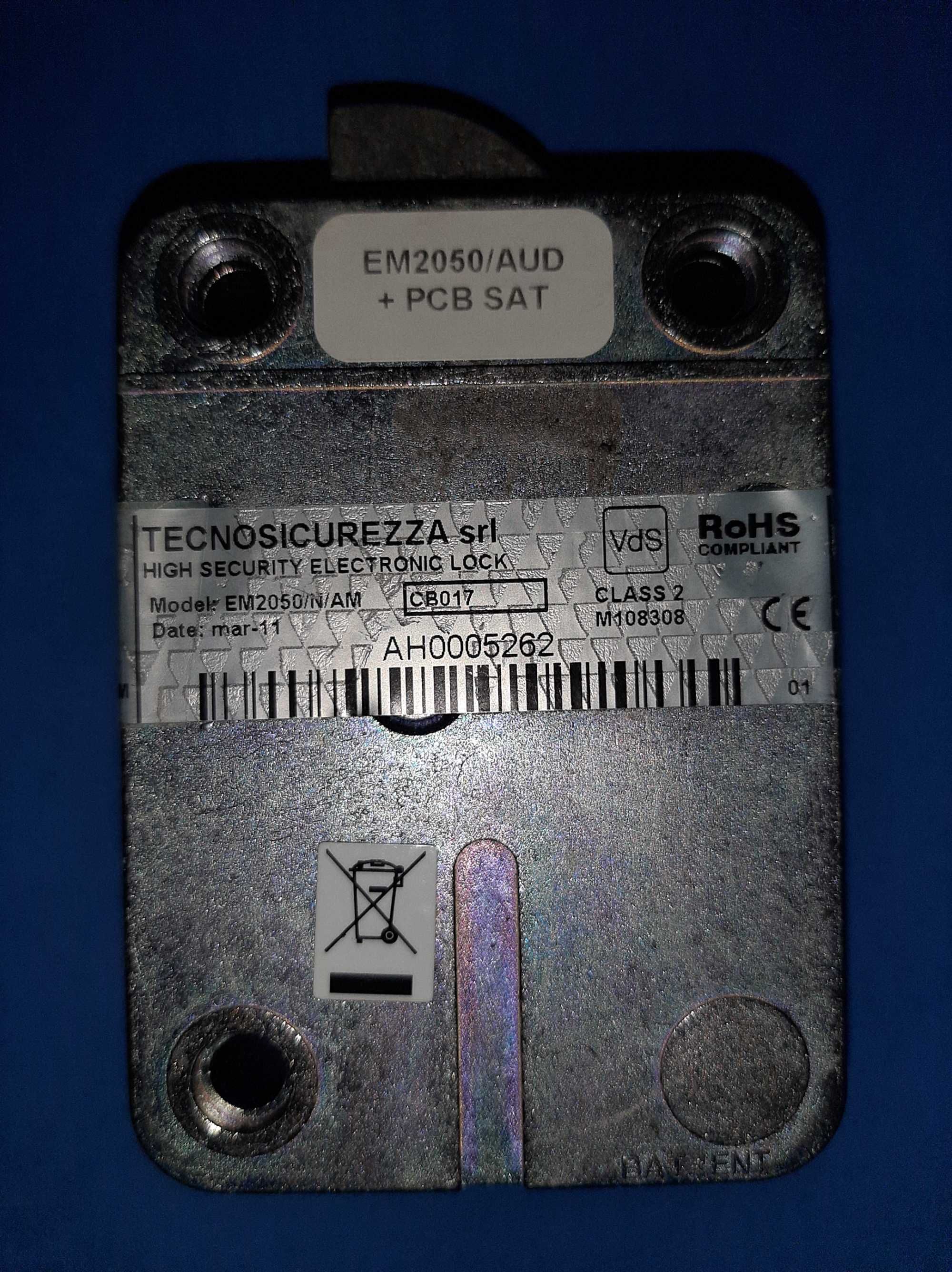 Fechadura electrónica para cofre forte