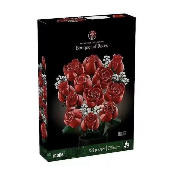 Zestaw klockow bukiet róż
