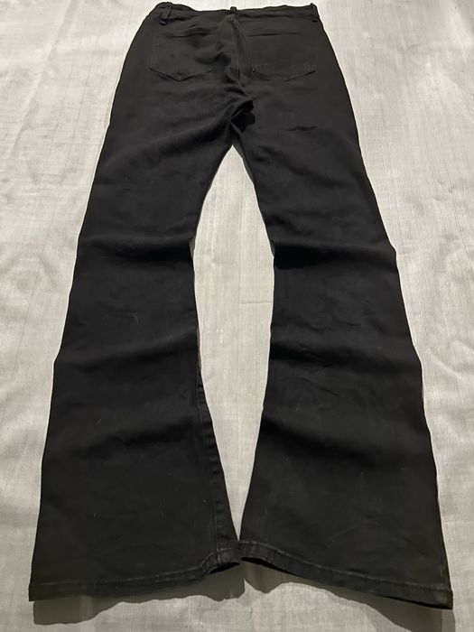 Y3 Клеш Джинсы Черные flared bootcut sk8 rap opium