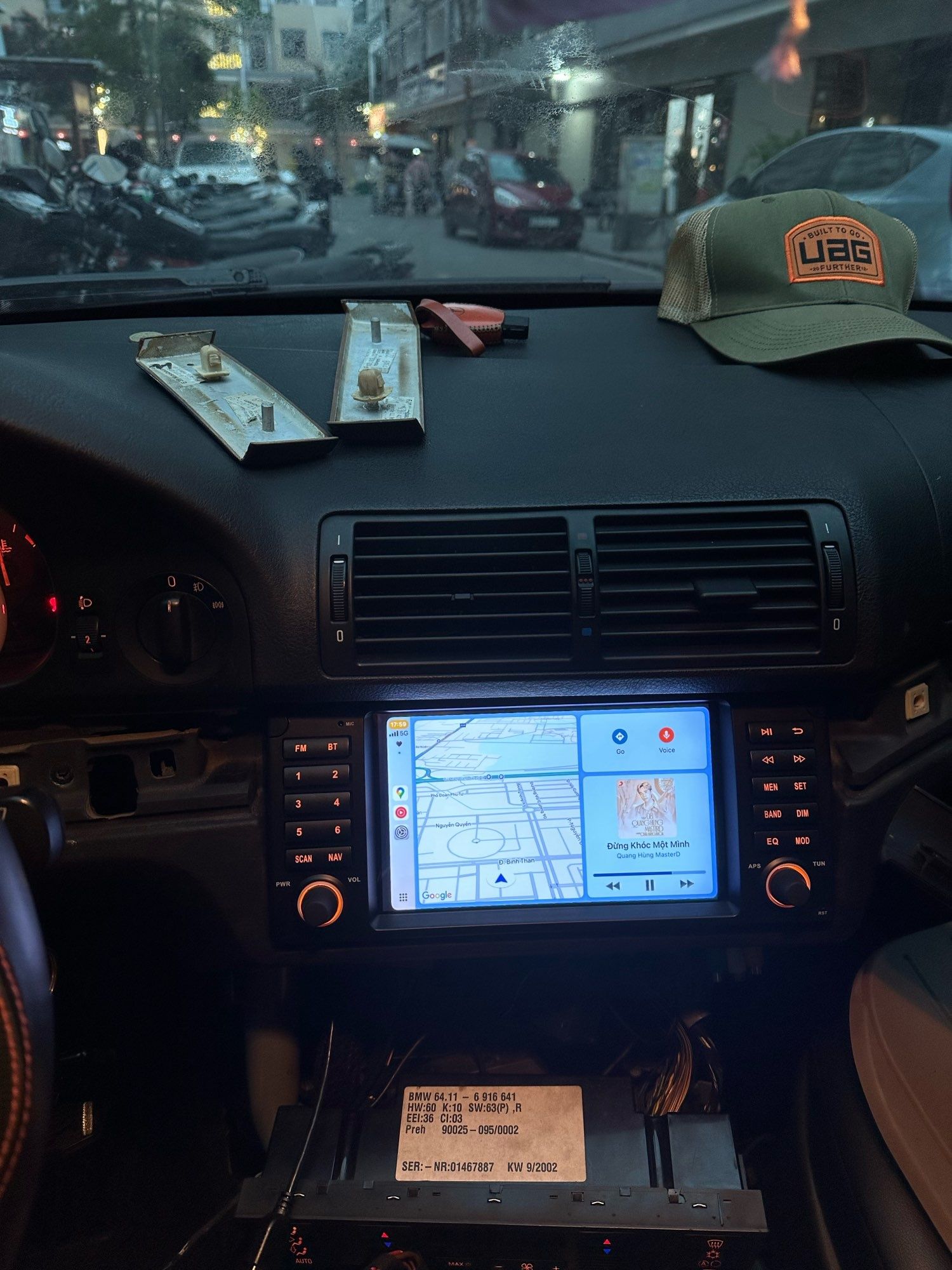 Rádio BMW E39/X5 E53 Android 13 com GPS (Novo)