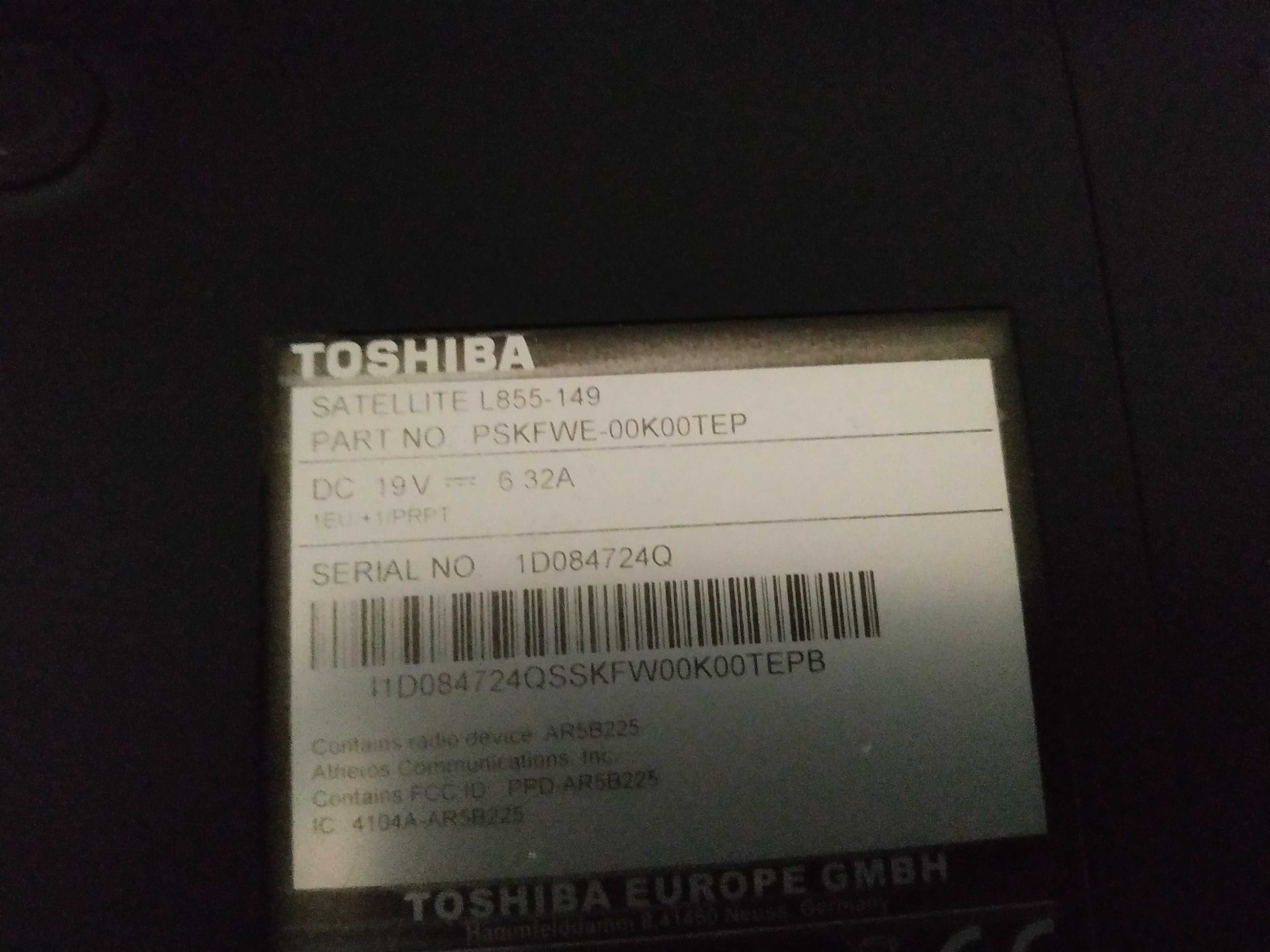 Toshiba L855.149 -i7 .3630 QM