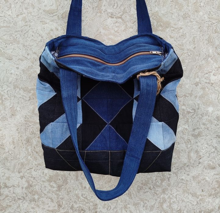 Сумка джинсовая, ручная работа