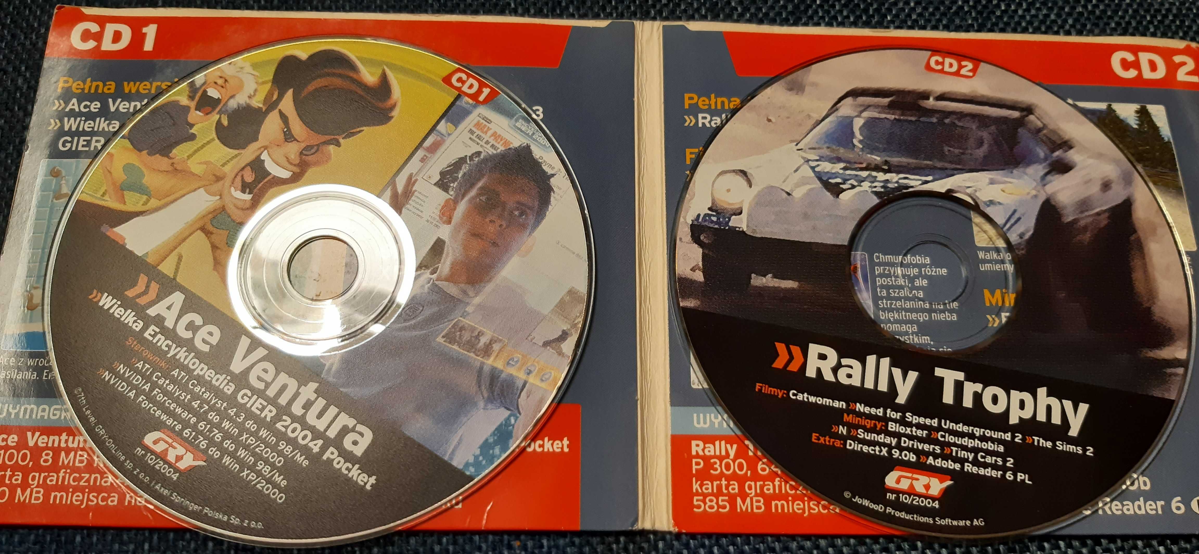 Ace Ventura gra PC i rally trophy retro pc