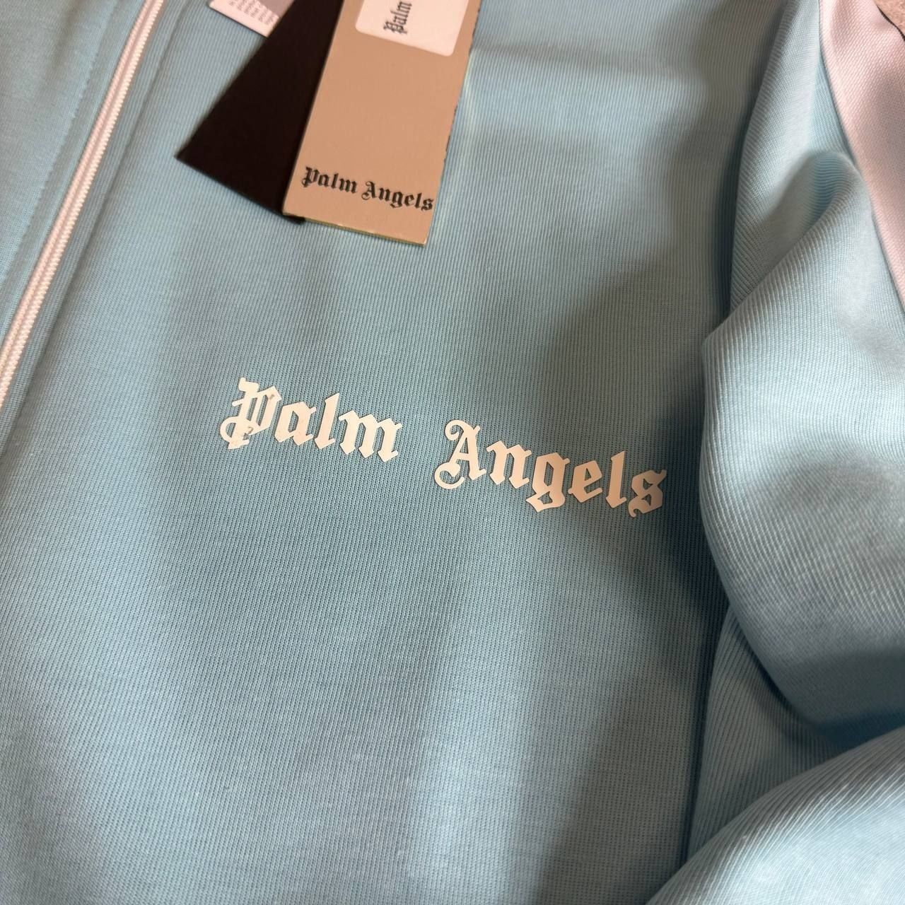 PALM ANGELS -60% Мужской спортивный костюм кофта голубой бирюзовый