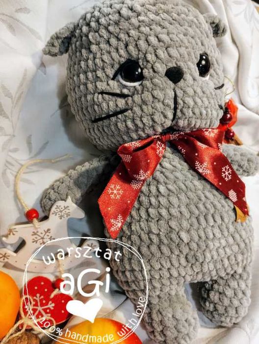 Kotek, maskotka, handmade, prezent