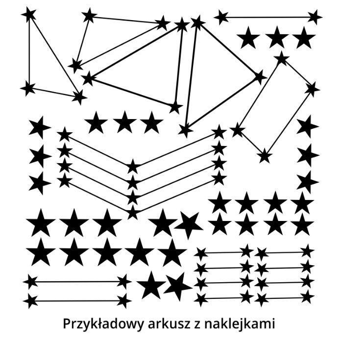 Naklejki ścienne na ścianę dla dzieci gwiazdy konstelacje