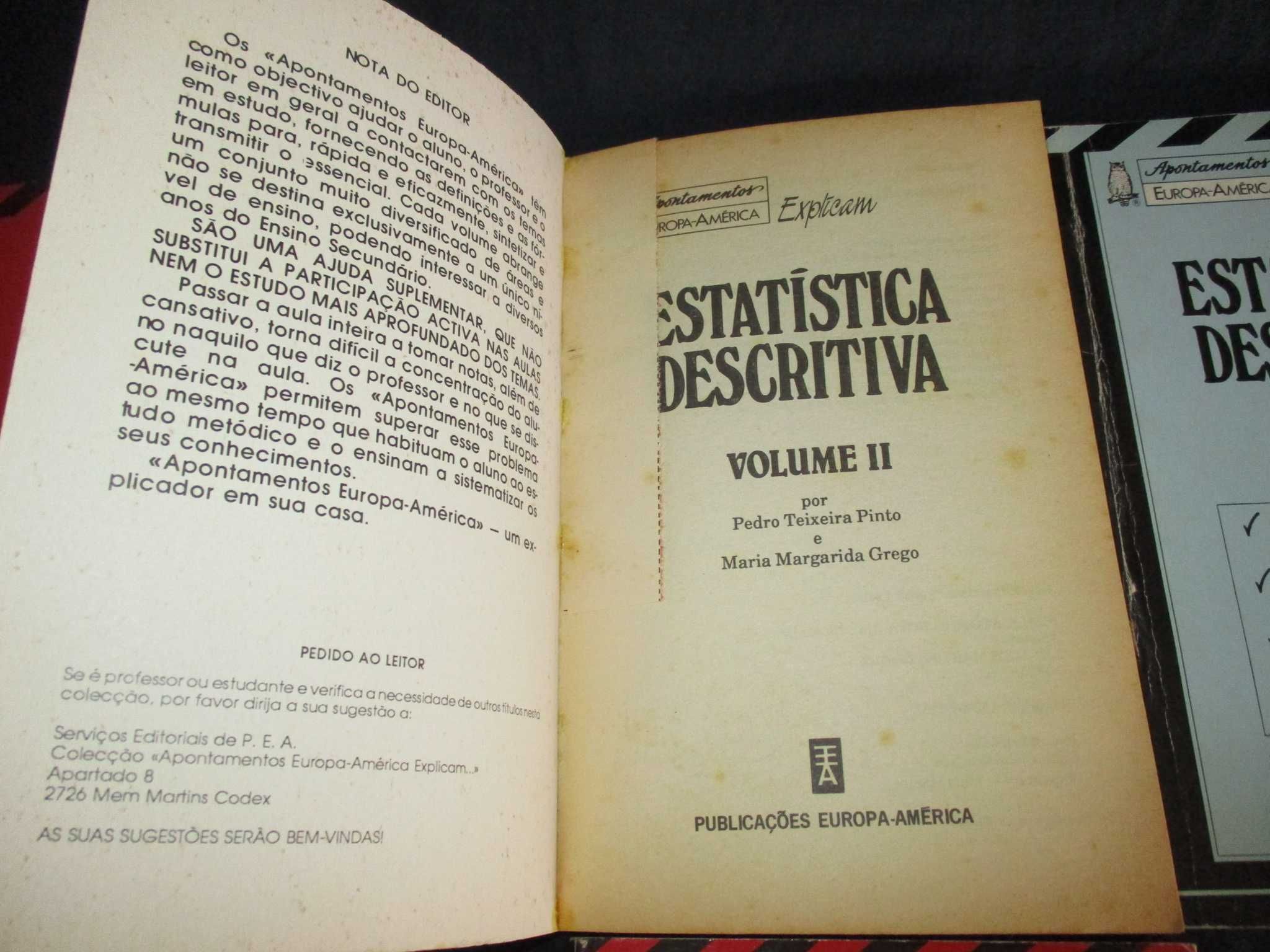 Colecção Apontamentos Europa-América Filosofia Estatística Economia