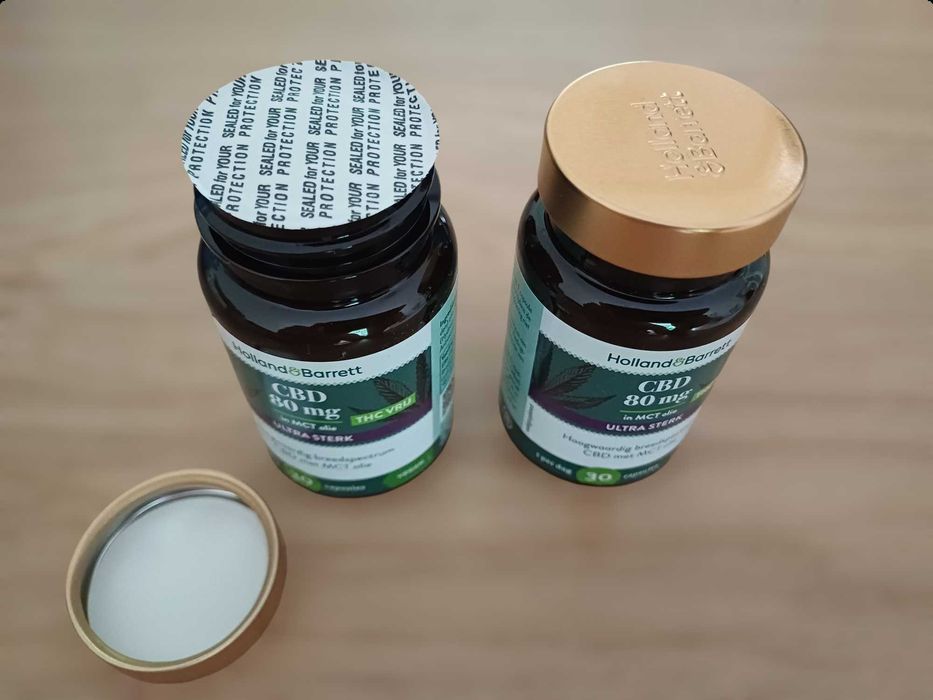 Holland & Barrett CBD 80mg MCT Ultra Sterk 30 Caps