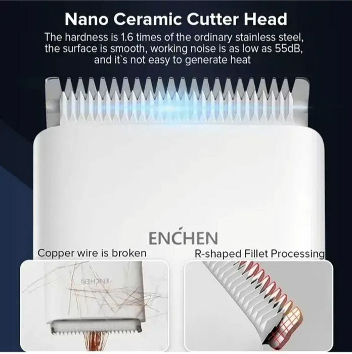 Xiaomi Машинка для стрижки ENCHEN Boost Hair Clipper беспроводная