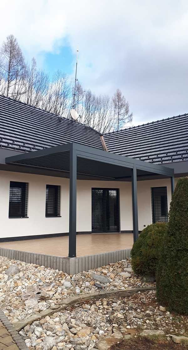 Pergola na taras z lamelami 4x3m. JEDYNA TAKA PERGOLA NA RYNKU!