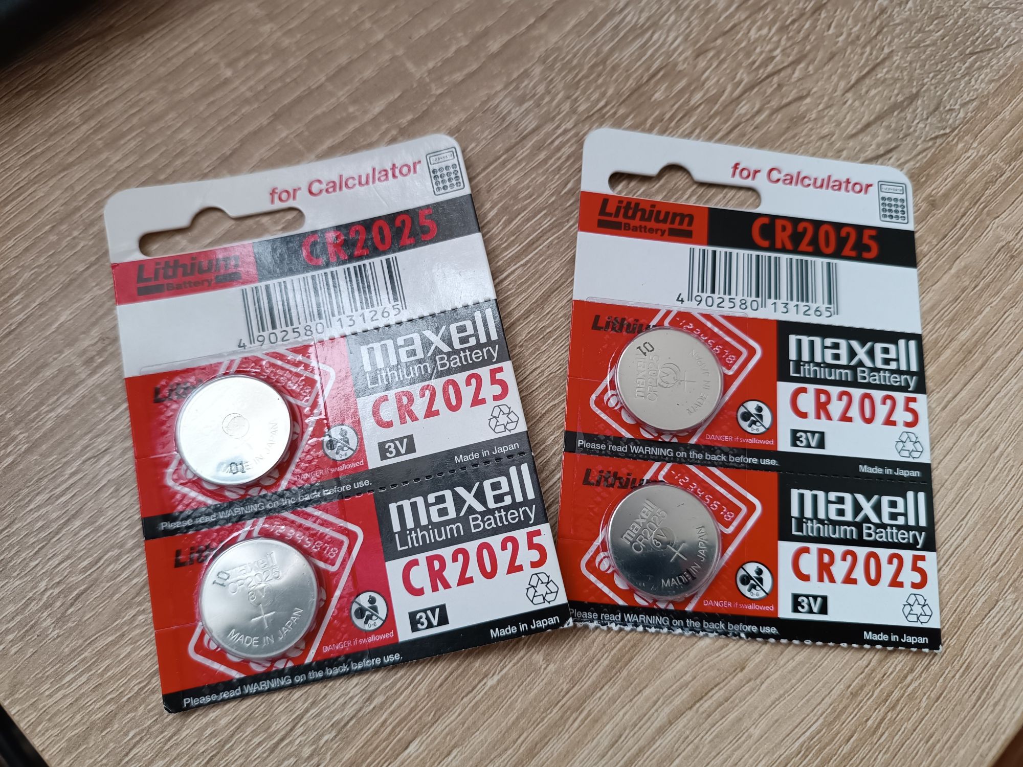 MAXELL bateria litowa CR2025 3V do przyrządów pomiarowych 4 szt.