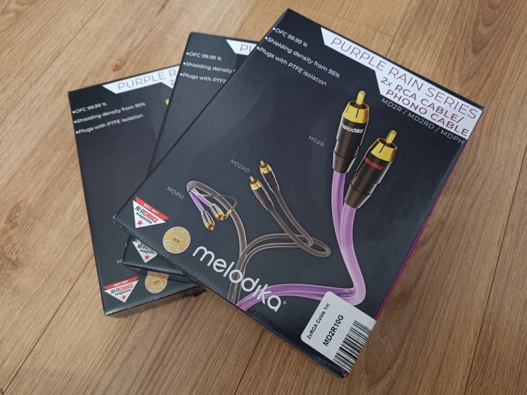 Melodika MD2R10 Purple Rain PL Kabel 2xRCA – 2xRCA – 1m