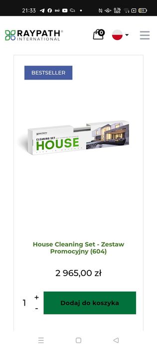 Raypath -Zestaw do sprzątania, czyszczenia