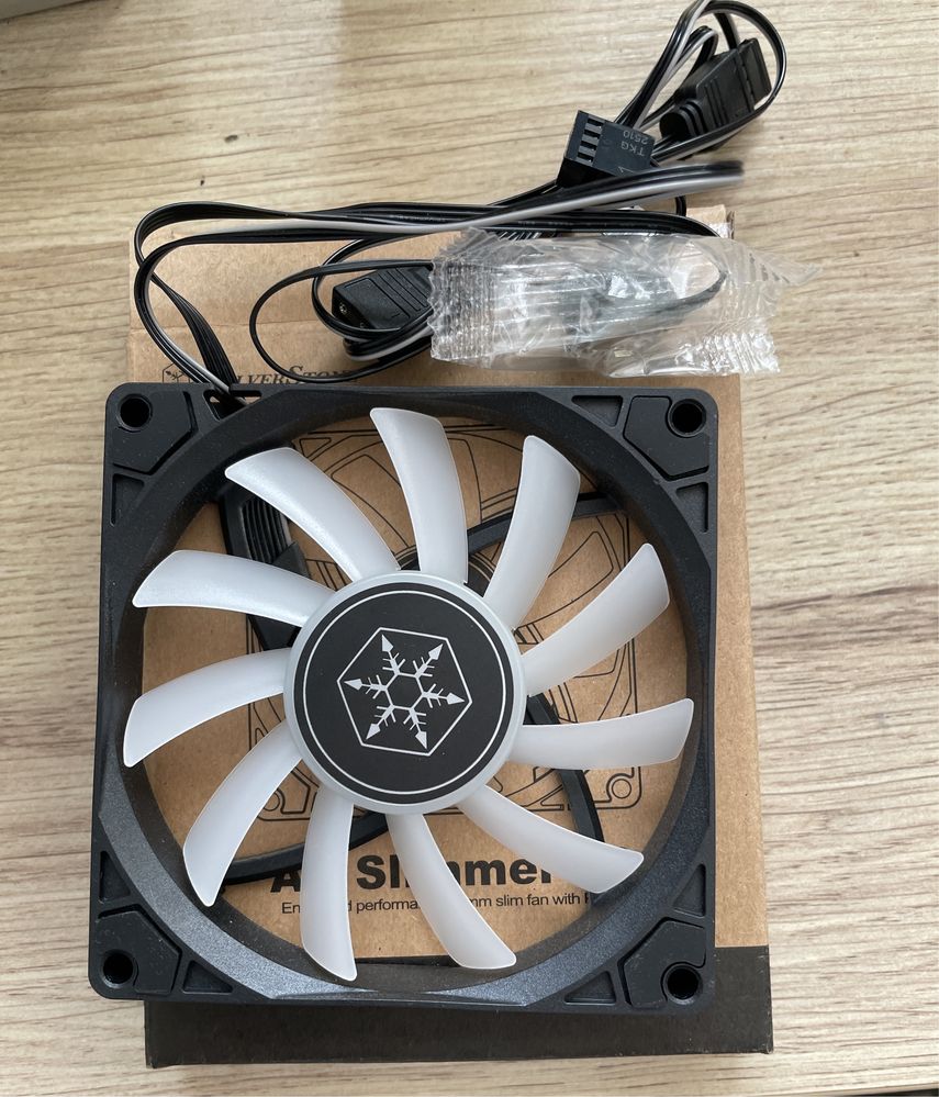 Вентилятор Silverstone AS90B-ARGB Air Slimmer 15.2mm Slim ARGB PWM Fan