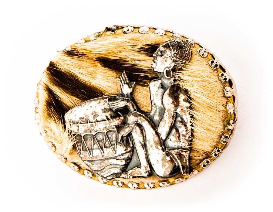 Afrykańska Broszka - 18,31g - AFRICA - SIMBA - HAND MADE - Kraków