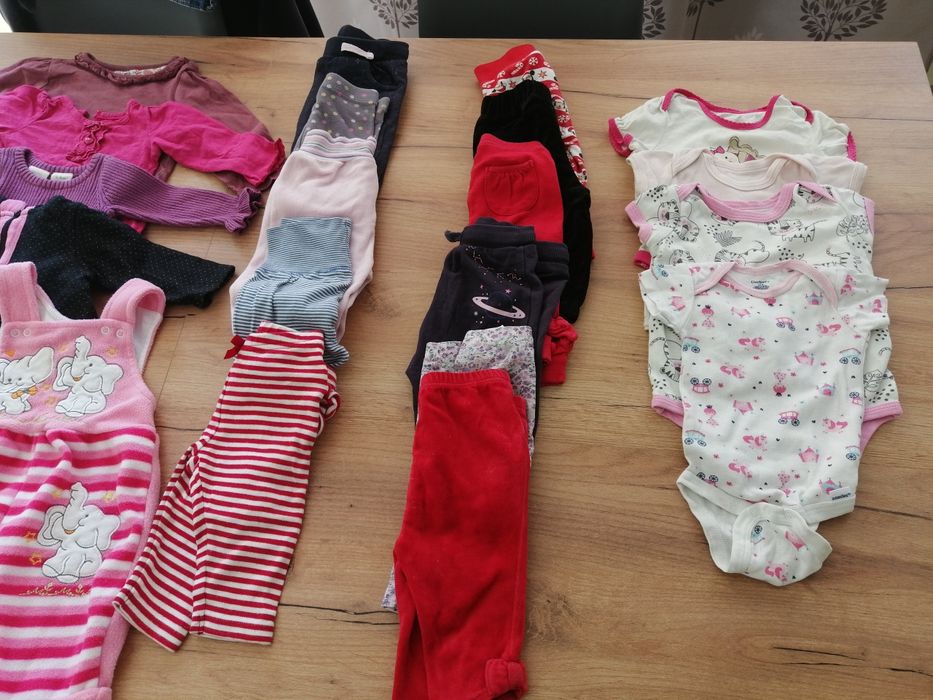 Ubranka dla dziewczynki 68 rozm. 3-6 miesiecy