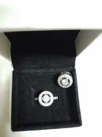 Pandora conjunto de anel vintage e peça em prata portes grátis
