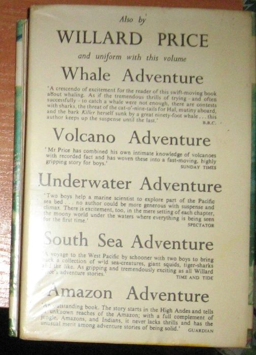 Детская книга на английском Underwater Adventure by Willard Price
