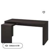 Biurko czarnobrąz IKEA