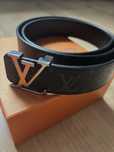 Pasek lv louis vuitton srebna klamra nowy