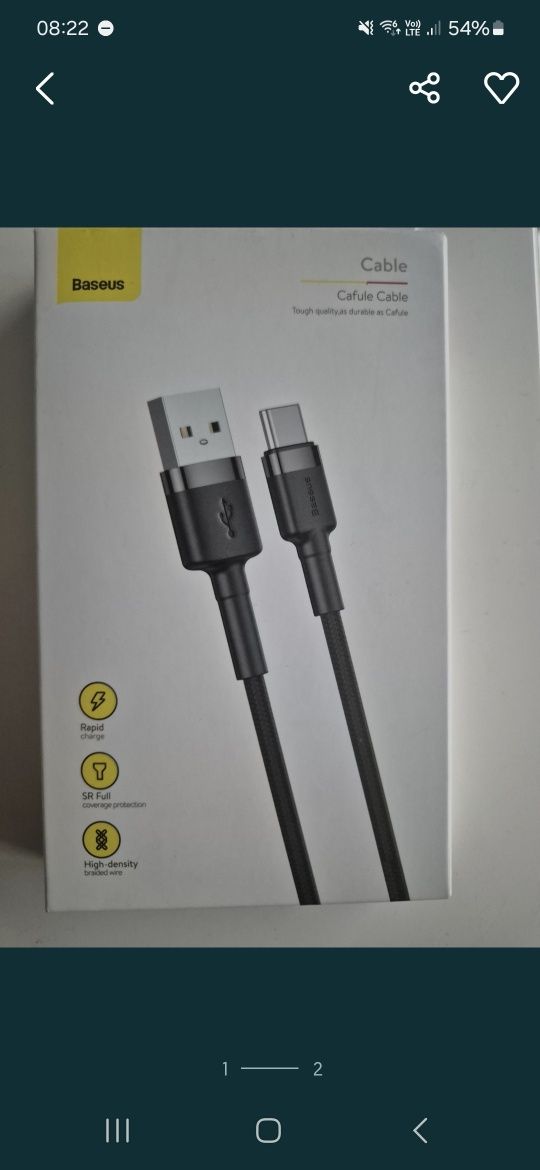 Kabel USB Typ-C Nowy