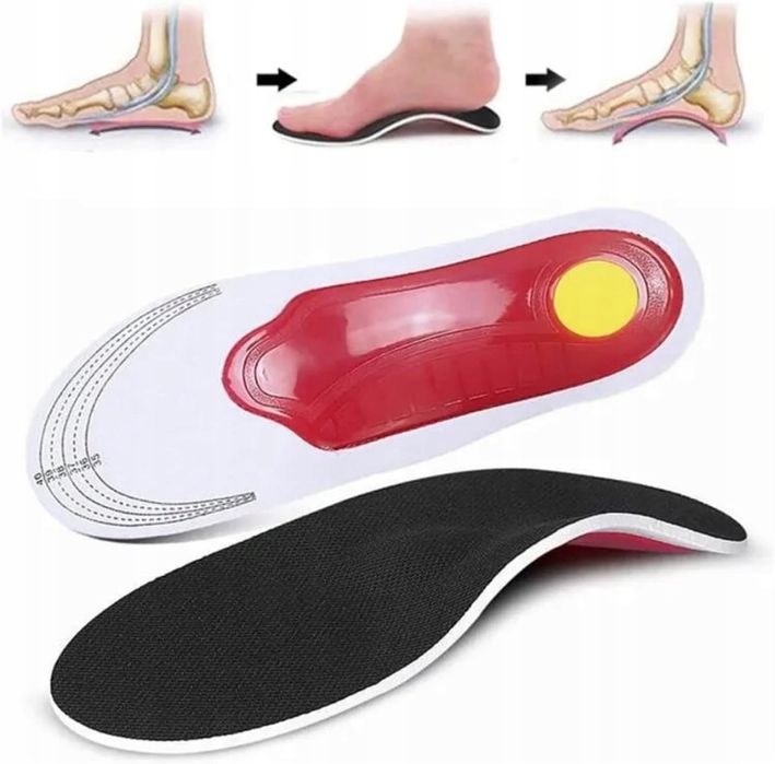Ultralekkie ortopedyczne amortyzujące wkładki do butów rozmiar 40-46