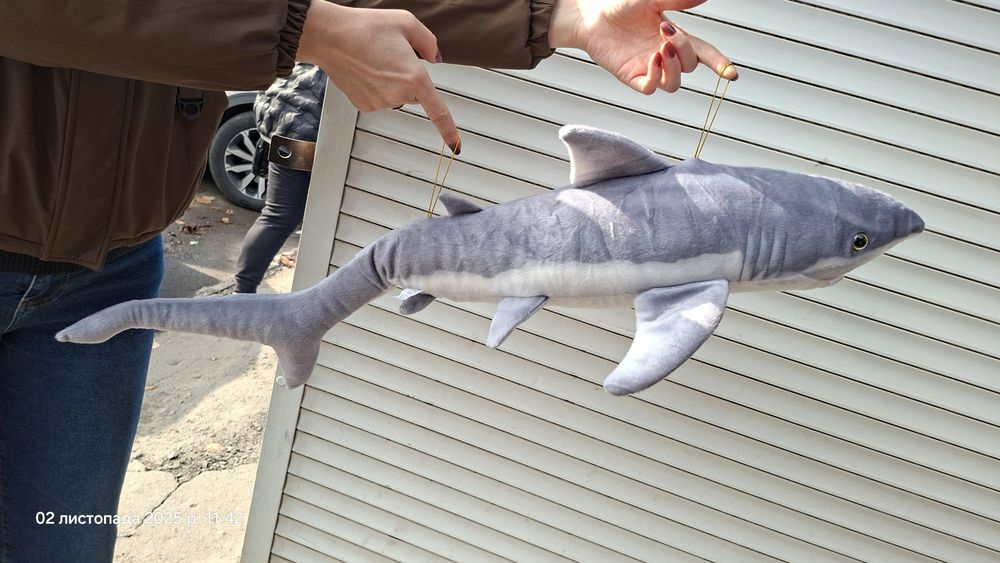 Акула мягкая игрушка 100 см shark 1 метр