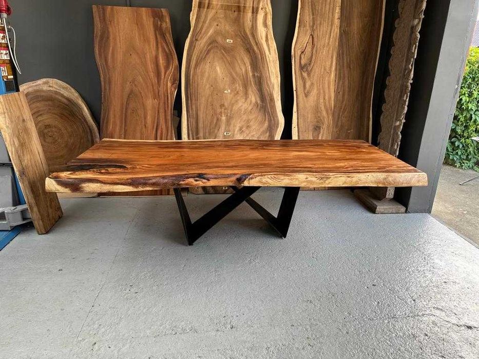 Stół drewniany monolit Suar unikat 280cm