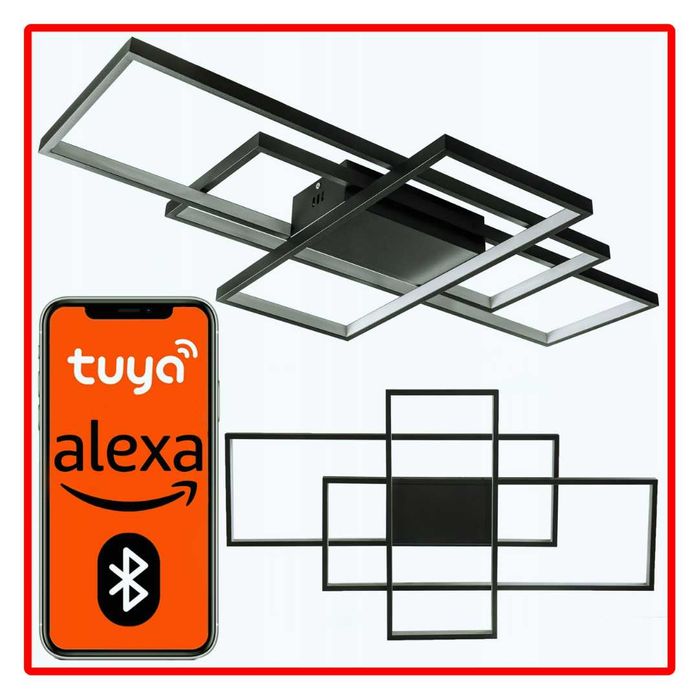 SMART LAMPA MODERN: 178W Ściemnianie sterowana z telefonu/pilota